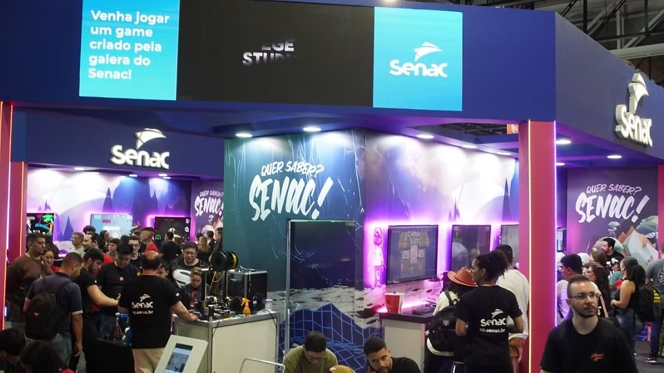 Estande do SENAC na BGS 2024 | Imagem: Brasil Game Show