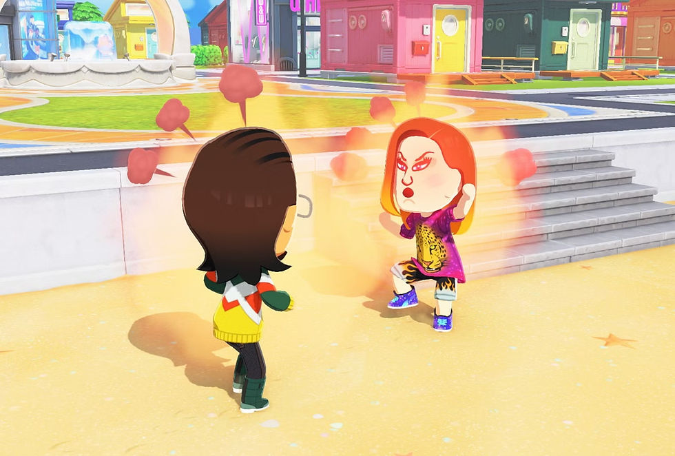 As vezes o conflito impera na ilha... | Imagem: Tomodachi Life: Living a Dream