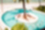 Asili House private villa pool at Boutique Hotel Matlai Zanzibar with beachfront view and tropical palm tree island design