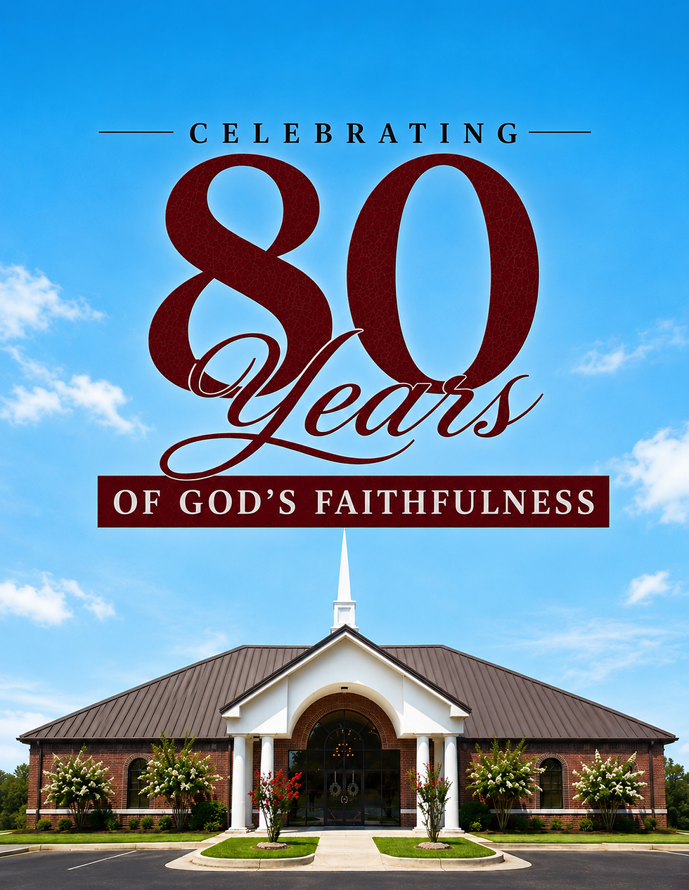 Celebrating 80 years of God's Faithfulness at Cullendale Assembly of God.