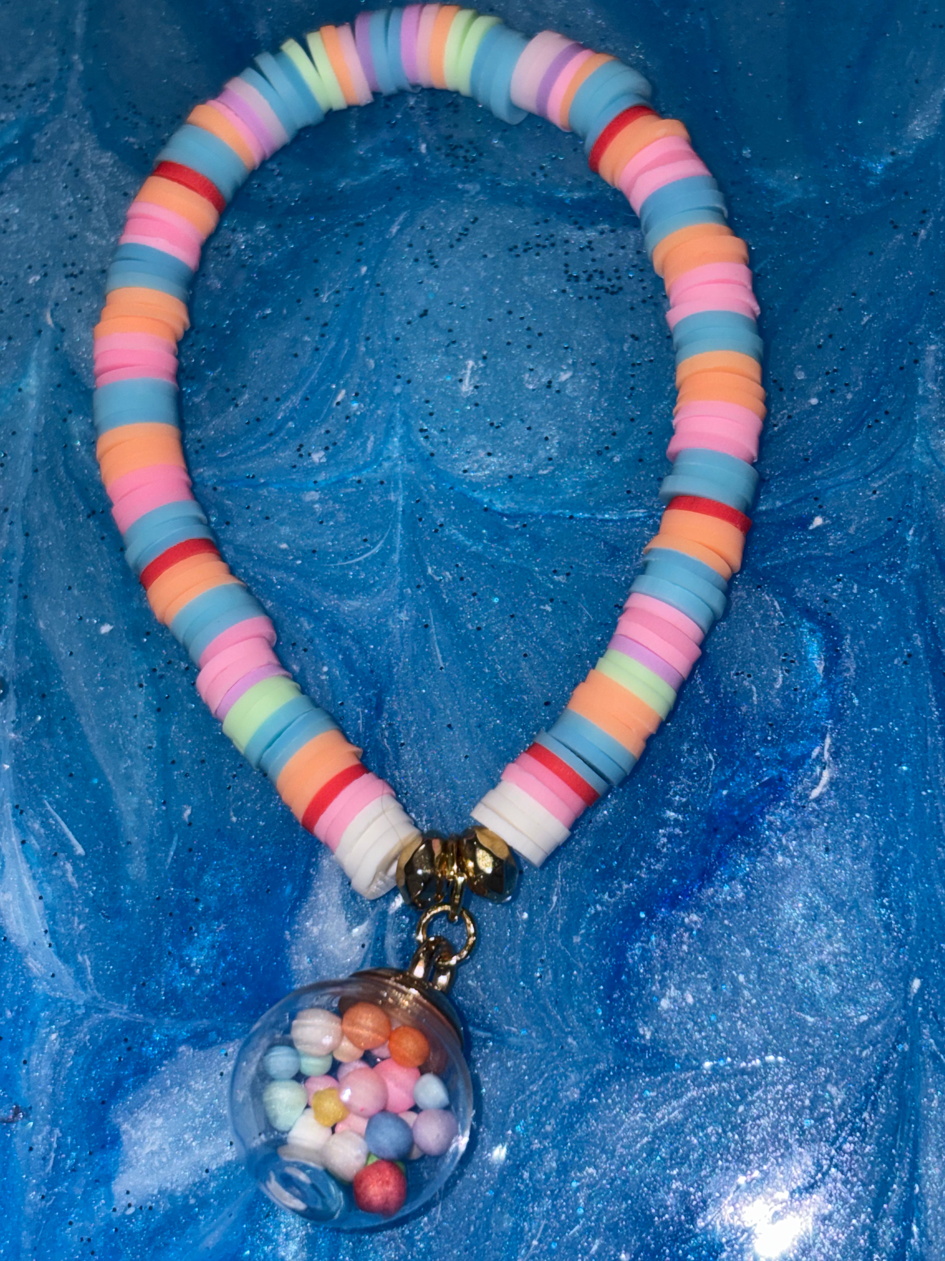 Bubblegum Rainbow Charm Bracelet