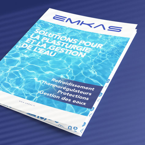 Brochure commercial pour société industrielle EMKAS