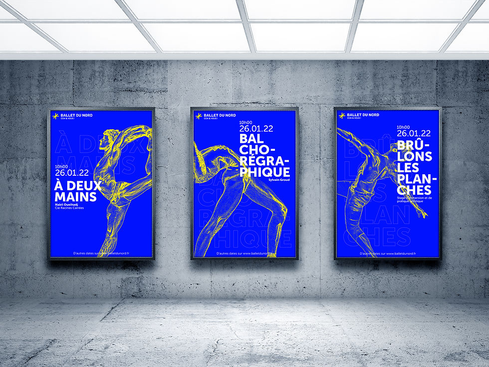 Affiche dans le métro pour les spectacle du Ballet du Nord