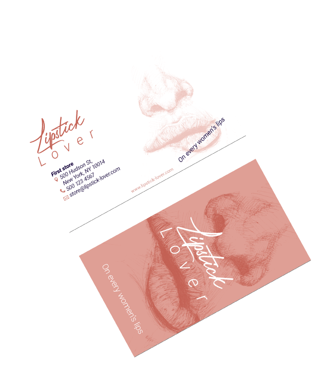 Carte de visite Lipstick Lover