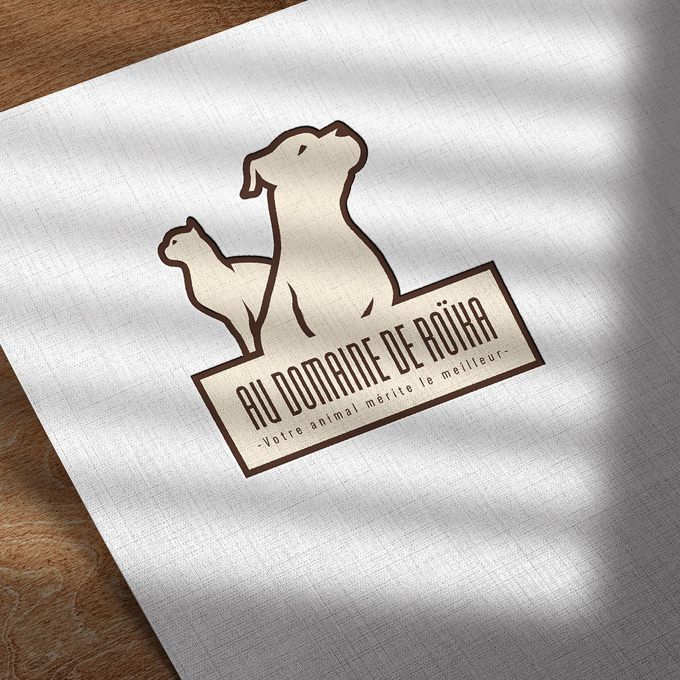 Logo pour la pension animal Au domaine de Roïka