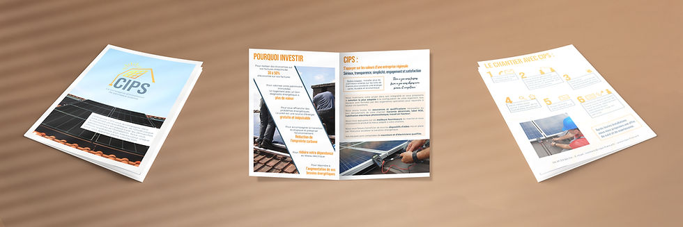 Brochure commerciale orange pour installation photovoltaïque