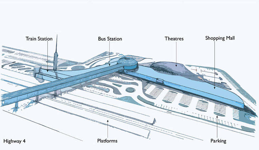 Golany Architects_Transport Terminal, Ya