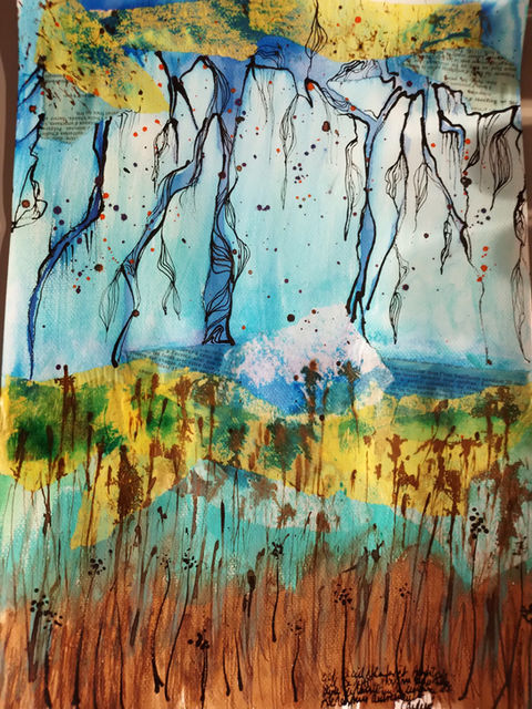 Peinture intuitive – trace émotionnelle en art-thérapie perceptuelle | Atelier de Chris