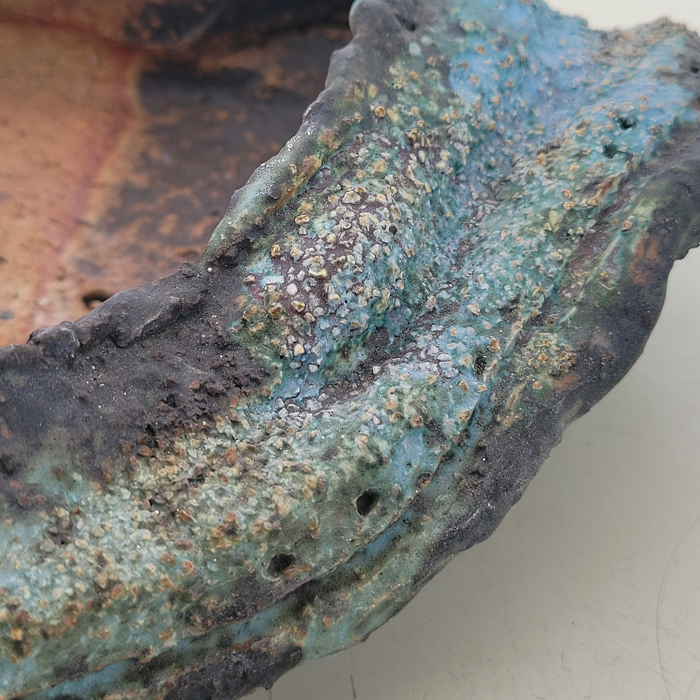 Thumbnail: Artisan Pottery Planter, Glazed Ceramic Pot