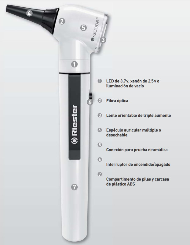 Miniatura: Otoscopio Riester e-scope