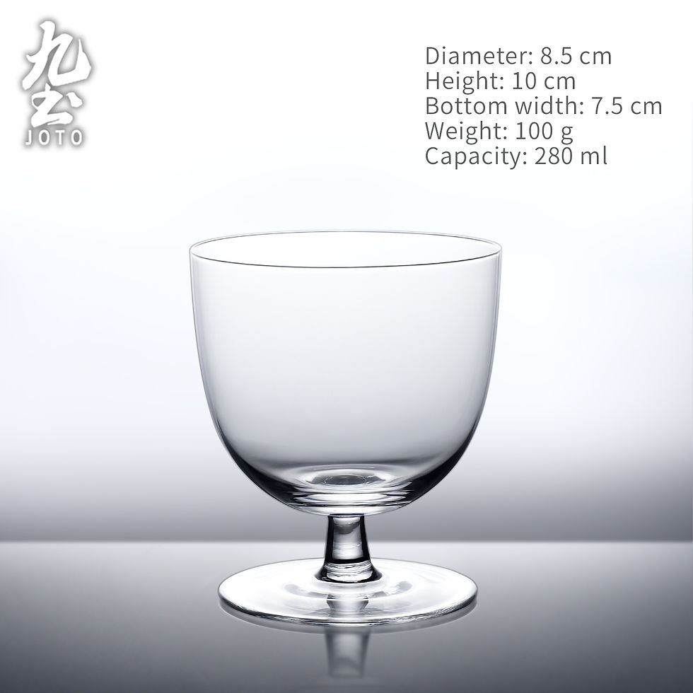 サムネイル： JOTO Vintage-Inspired Clear Glass Goblets - Minimalist Stemmed Cups CUPR0618