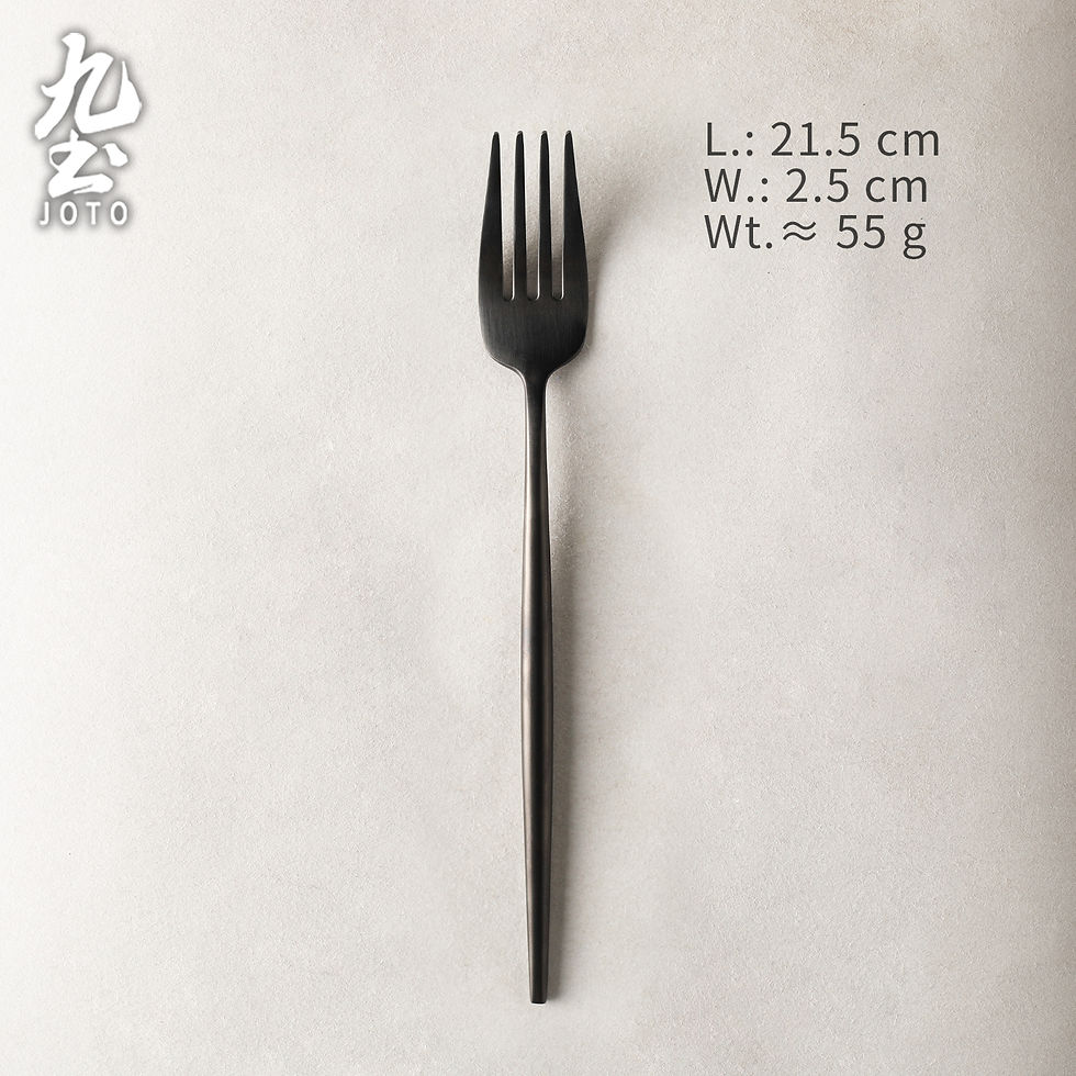 Thumbnail: JOTO Matte Black 304 Stainless Steel Flatware Cutlery Set CJR0666