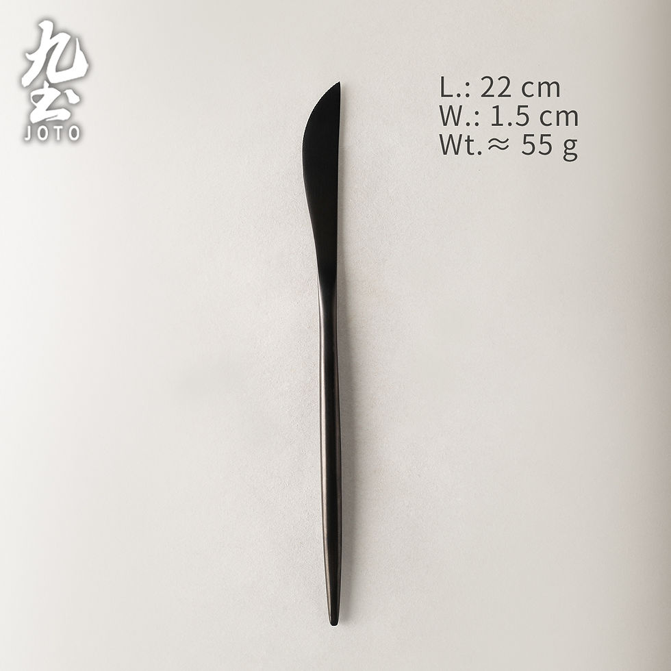 Thumbnail: JOTO Matte Black 304 Stainless Steel Flatware Cutlery Set CJR0666