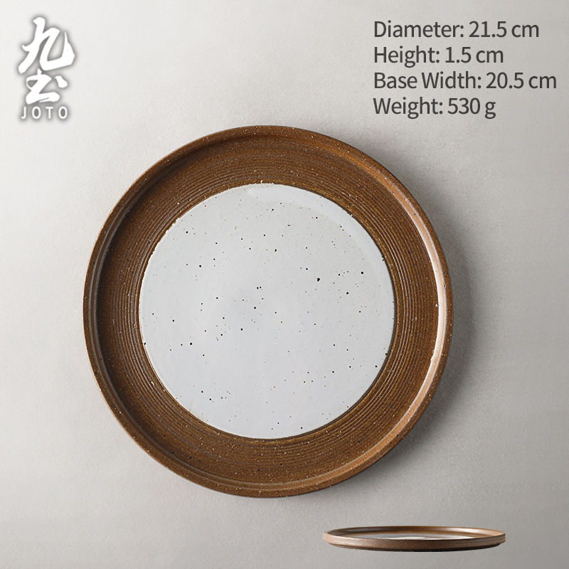 Thumbnail: JOTO Vintage Handmade Ceramic Dinner Plate CJR0661