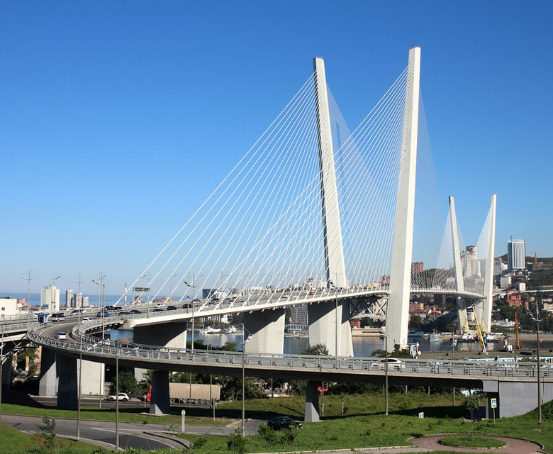 A bridge that is going over a body of water