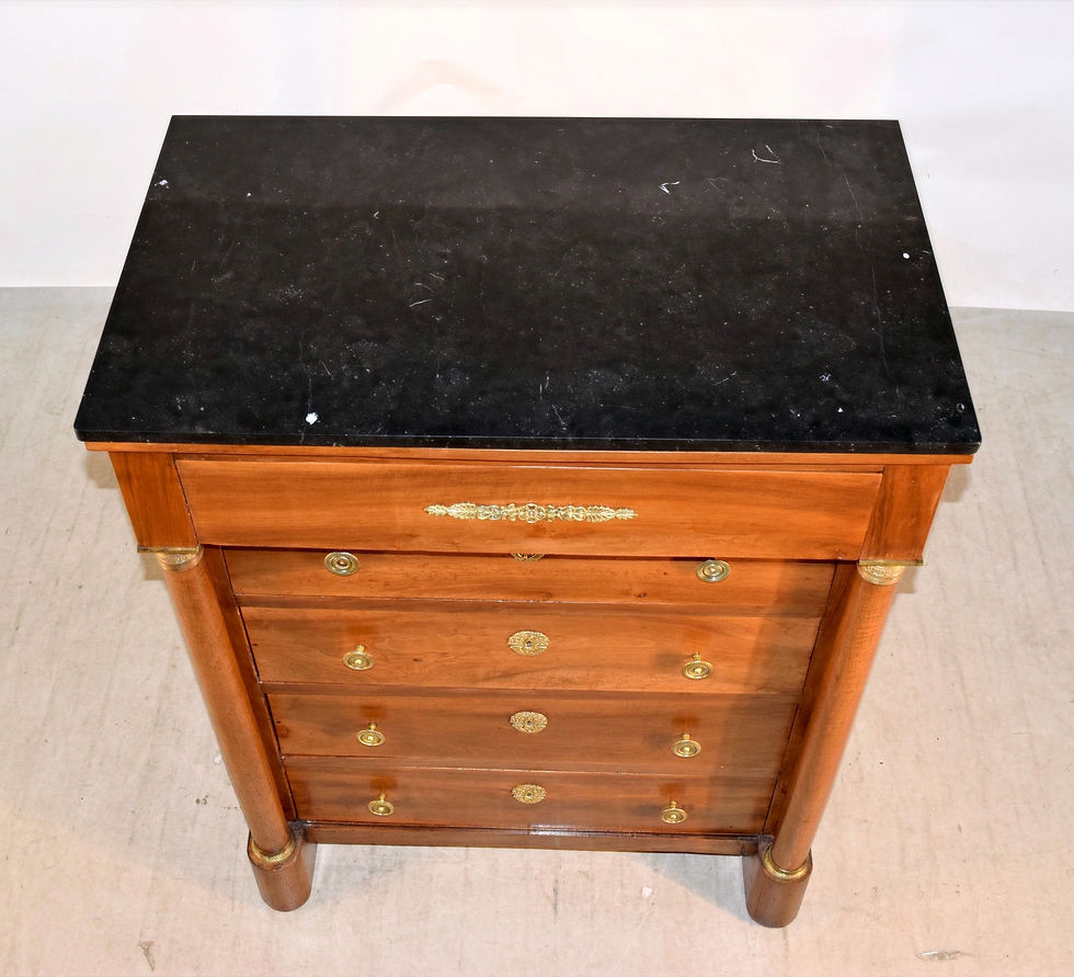 Thumbnail: 19th Century French Empire Tall Chest of Drawers