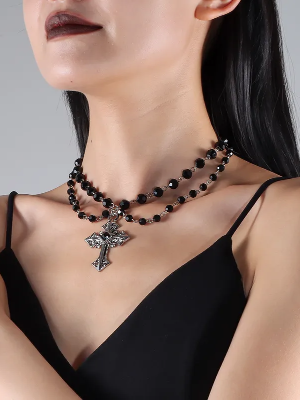 Miniatura: Collar Doble: Cruz