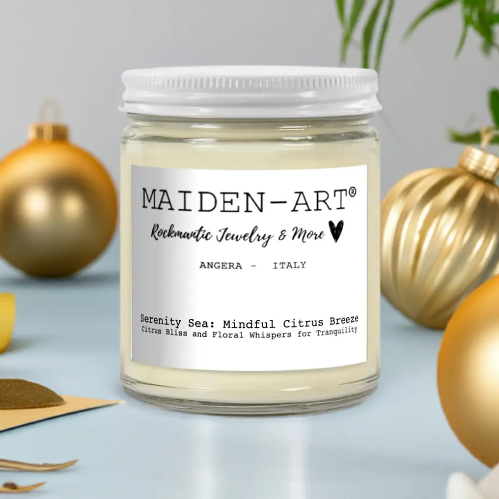 Thumbnail: Serenity Sea: Mindful Citrus Breeze - Candle for Mindfulness & Meditation