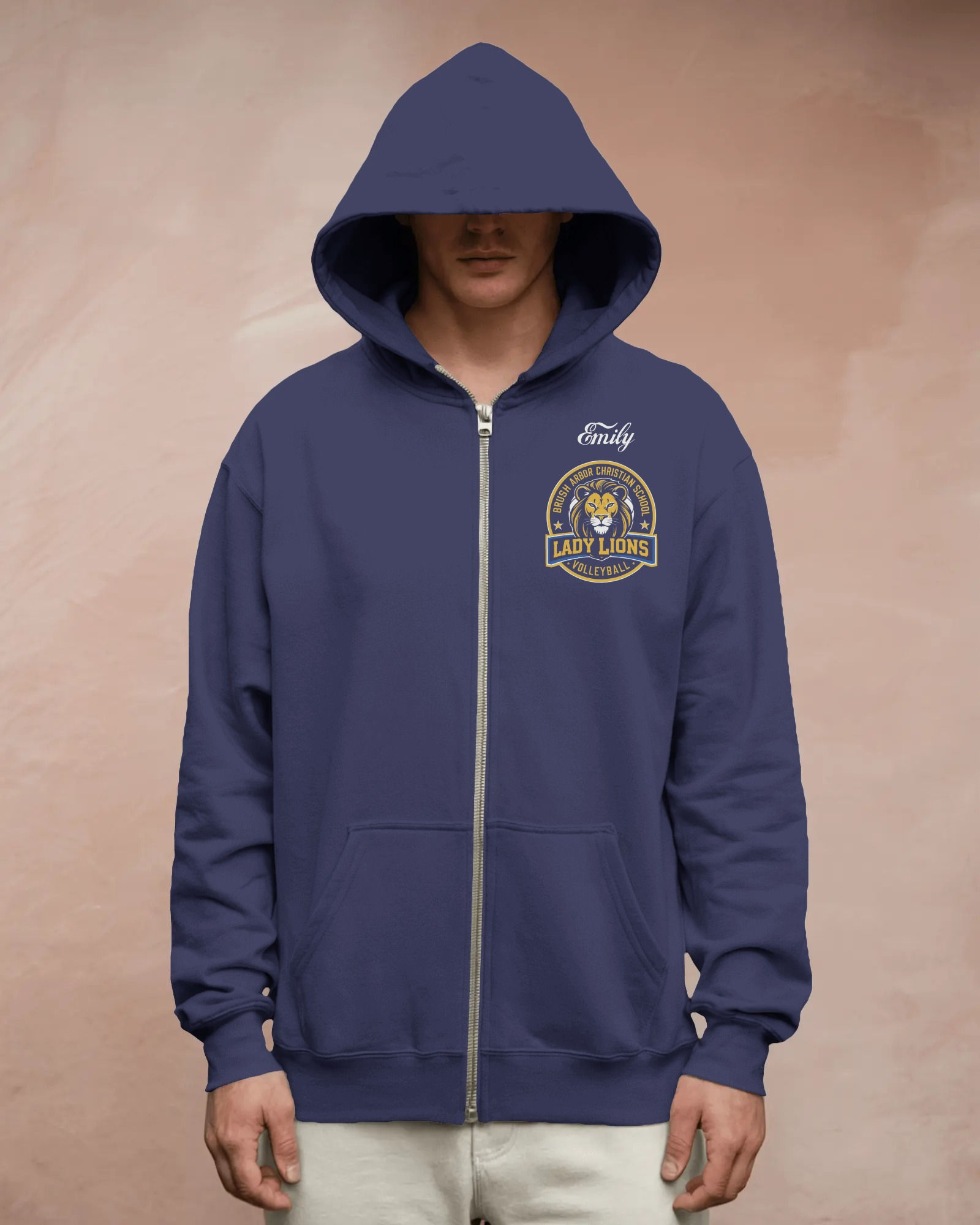 Lady Lions Volleyball Zip-Up Hoodie