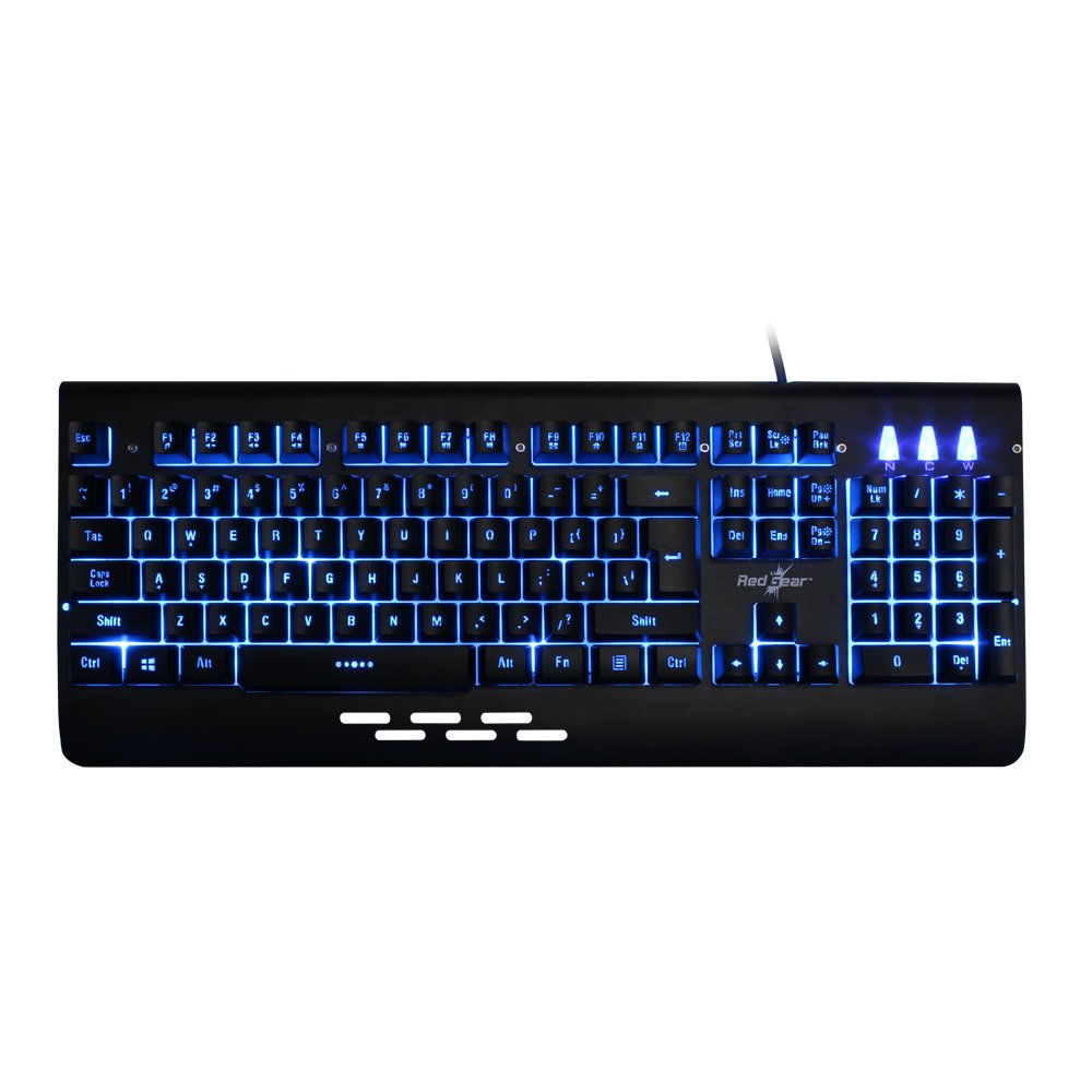 Redgear Blaze 3 colour backlit gaming keyboard with full aluminium body