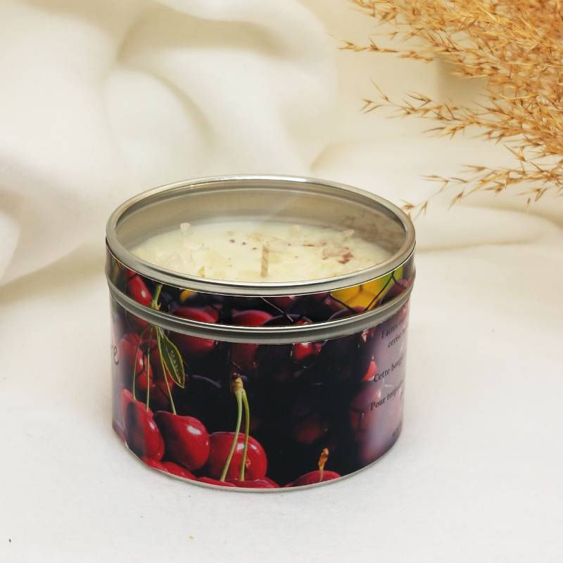 Miniature : bougie bijou parfumée cerise noire vue de côté