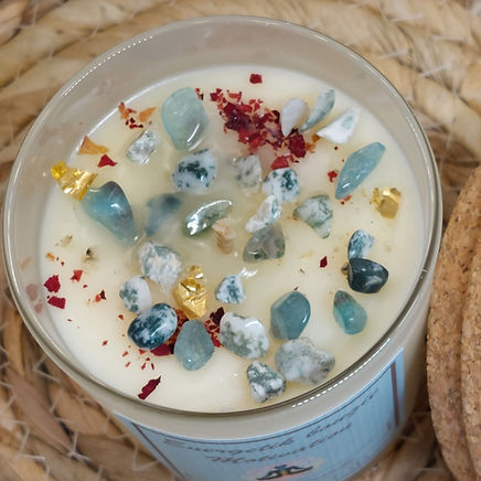 Bougies lithothérapie naturelles et parfumées