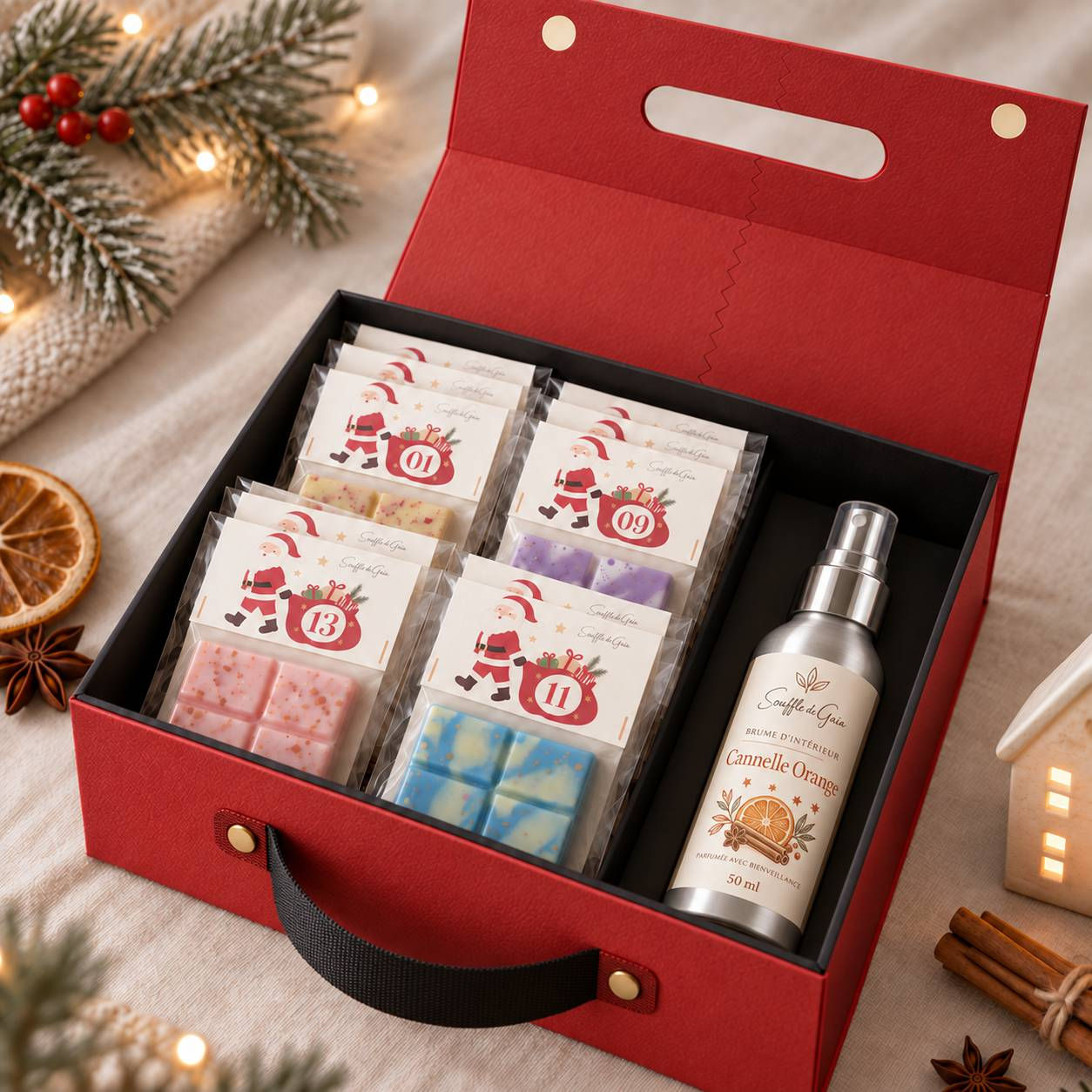 calendrier de l'avent les secrets parfumés de noël édition florale et poudrée