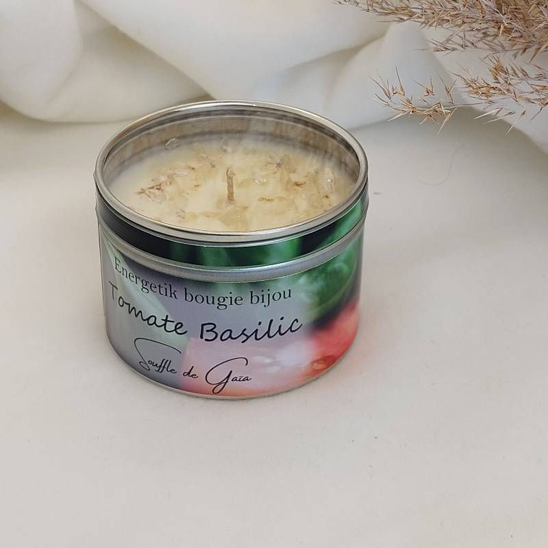 Miniature : bougie bijou tomate basilic