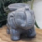 bruleur éléphant gris en céramique pour fondant parfumé