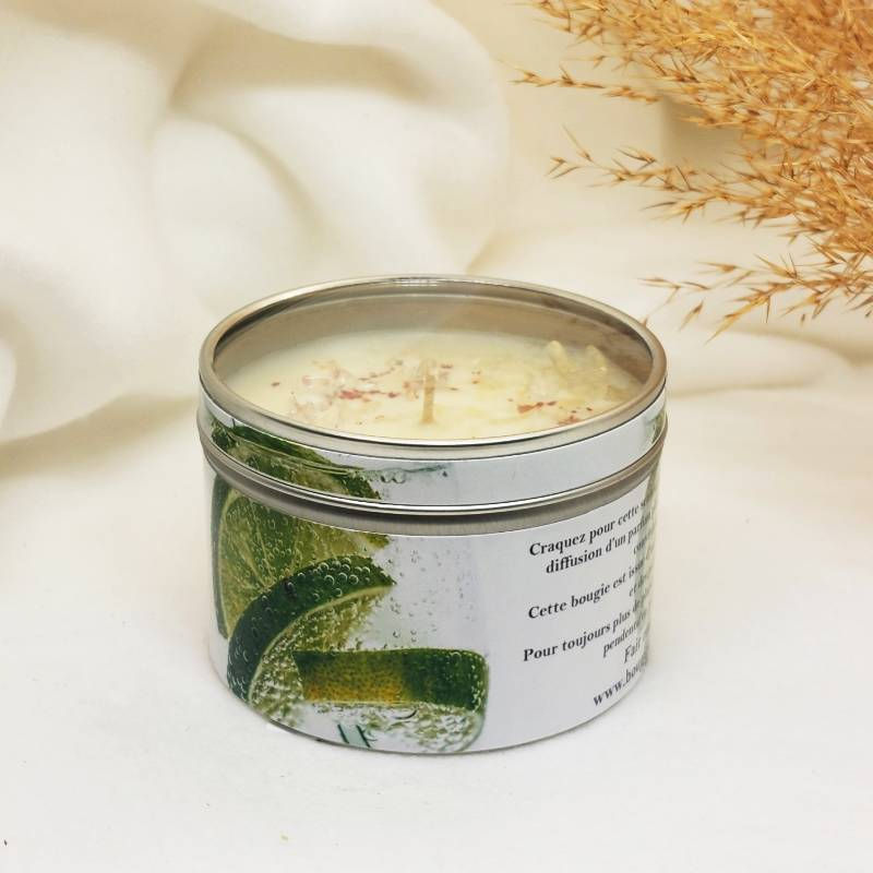 Miniature : bougie bijou parfumée senteur citron vert de côté
