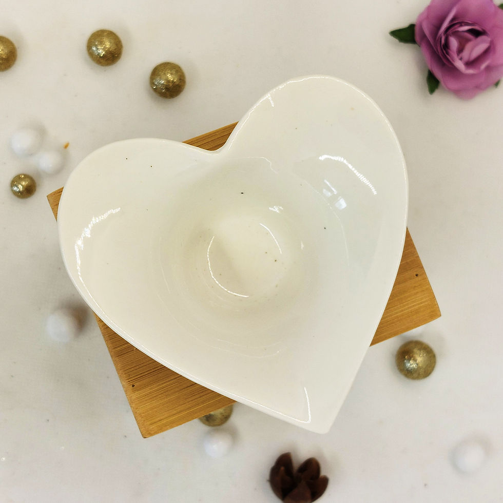Miniature : brule parfum avec cuve coeur et bois