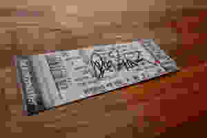 Ticket stub signed by Dweezil Zappa