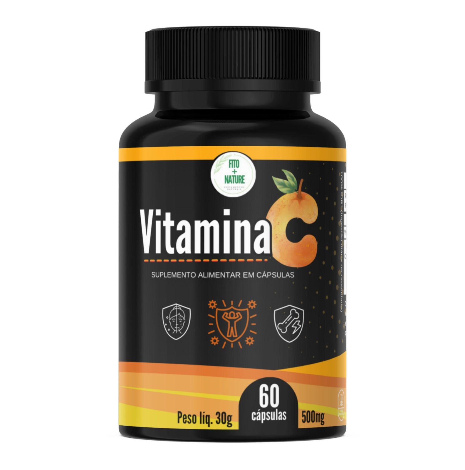 Vitamina C 500mg – 60 cápsulas | NATURALIZE SUPLEMENTOS (B2B)