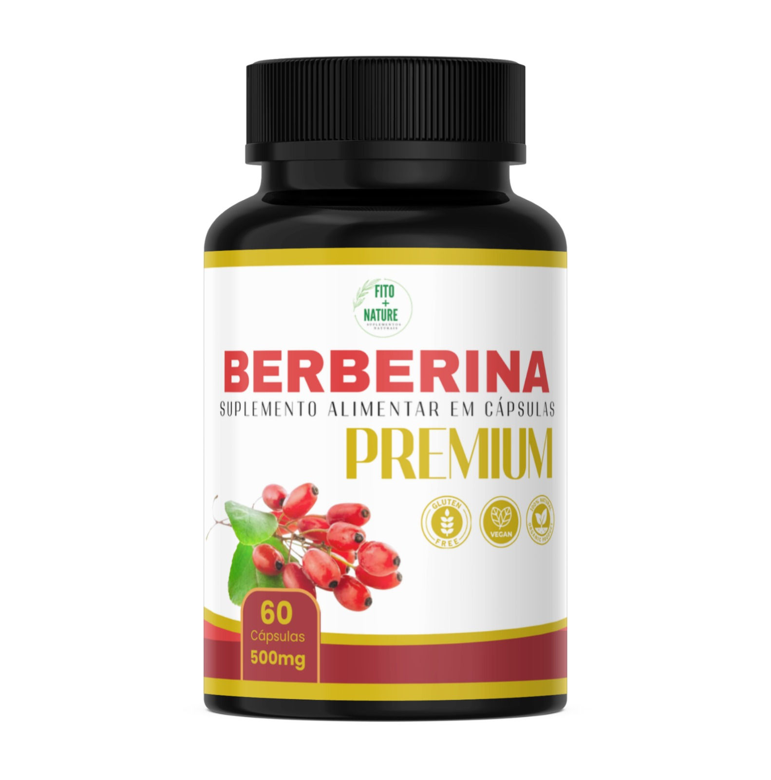 BERBERINA PREMIUM 500mg 60 Cápsulas