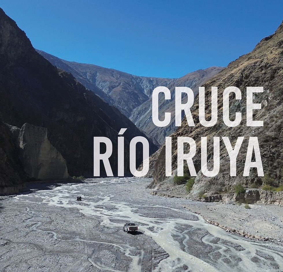 Travesía "Caminos Ancestrales de Jujuy y Salta, Cruce Río Iruya"
