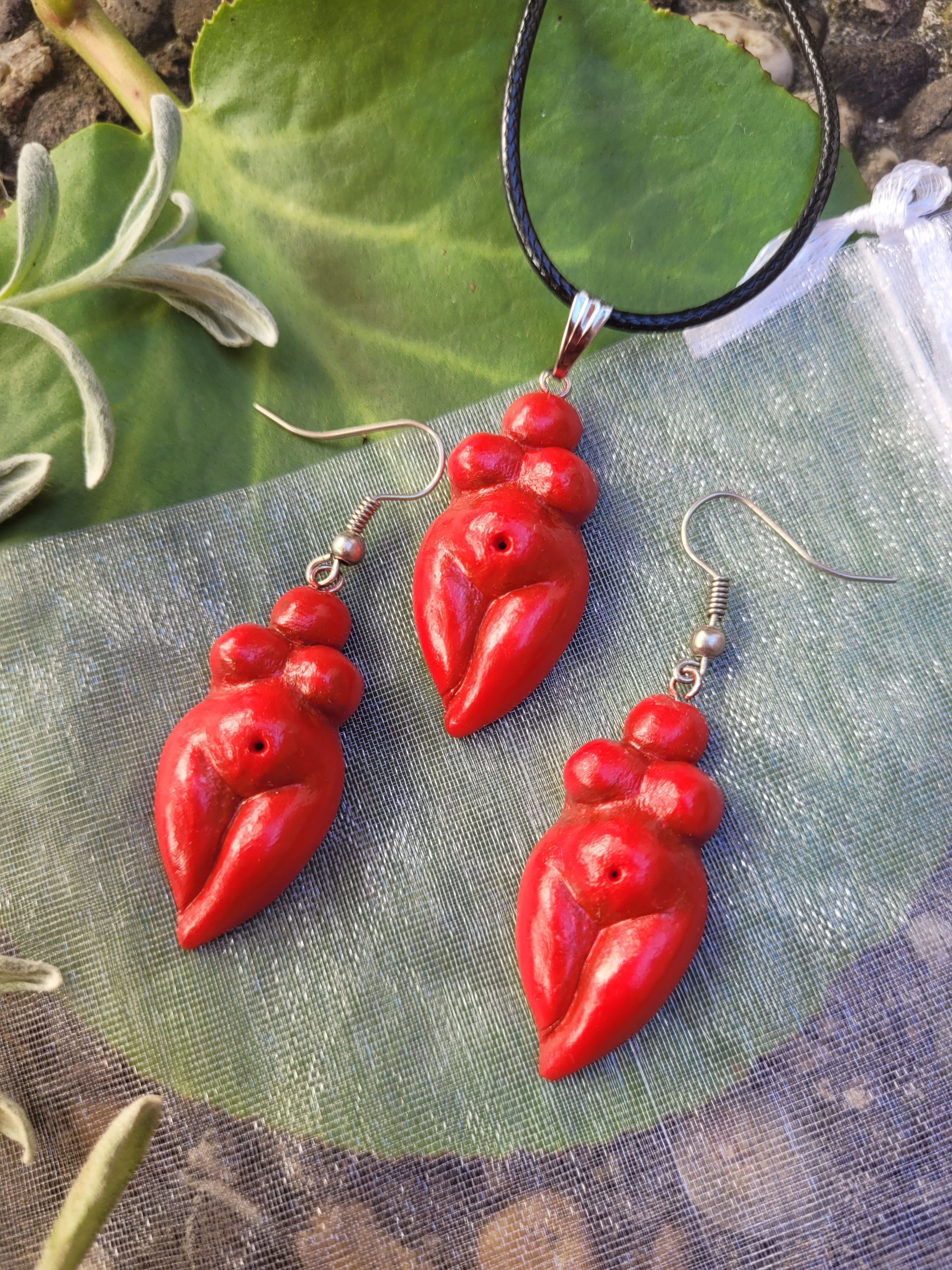 Gaia Luna - Schmuckset, Anhänger & Ohrringe, 3,5 cm