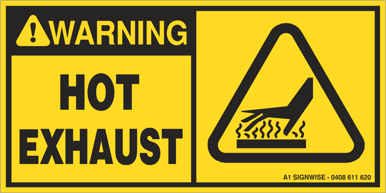 Hot Exhaust - 110mm Wd x 55mm Ht.