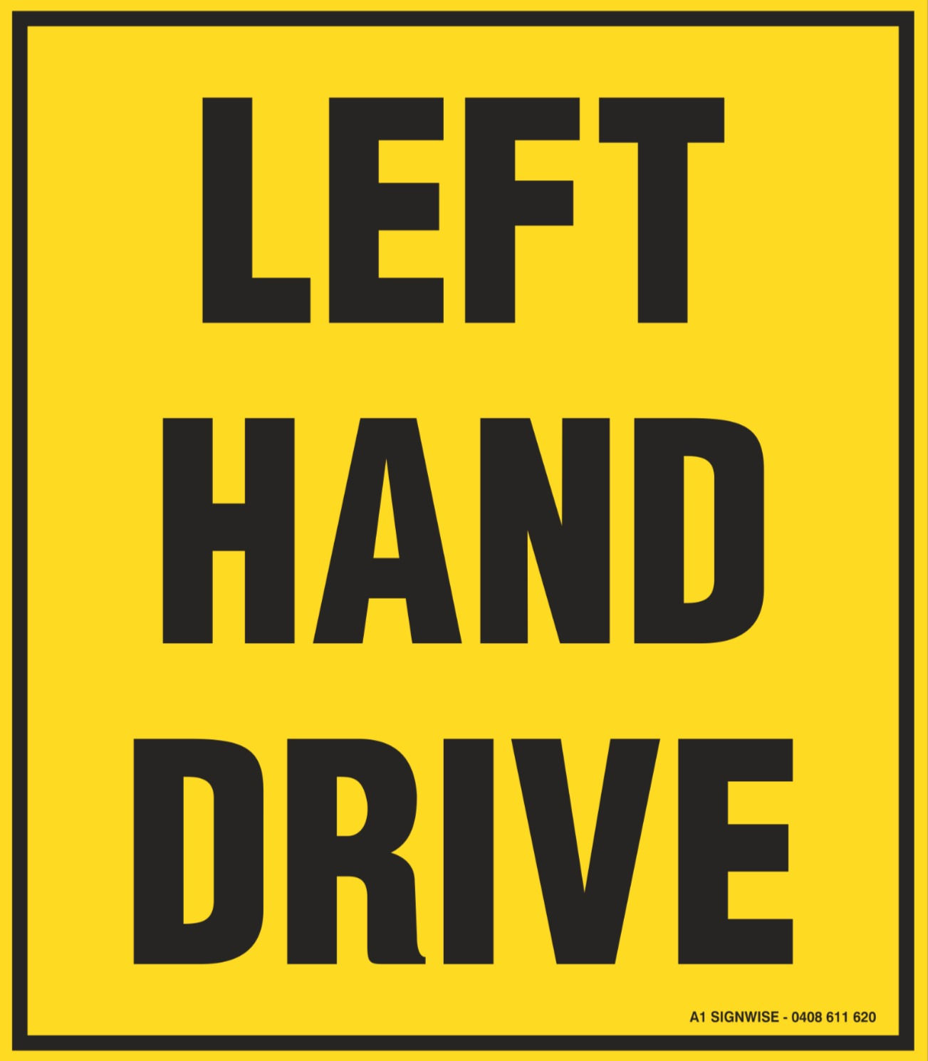 Small Left Hand Drive - 135mm Wd x 155mm Ht.