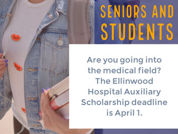 Auxiliary Scholarship Applications due April 1