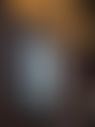 Window in museum with someone looking out at view 