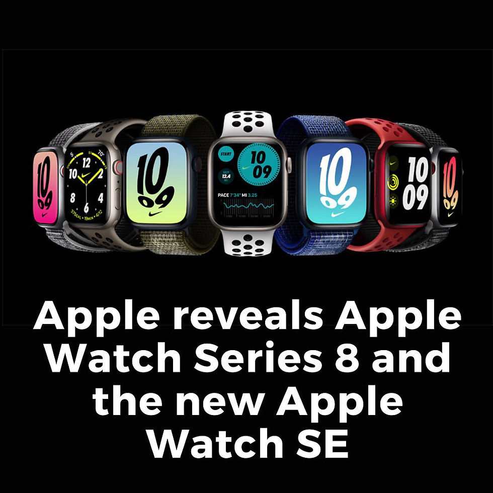 Apple reveals Apple Watch Series 8 and the new Apple Watch SE