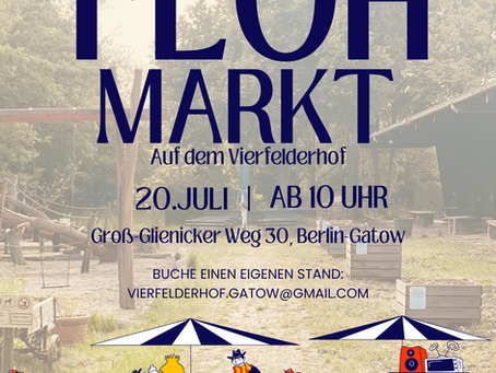 Flohmarkt auf dem Vierfelderhof Gatow!