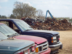 Scrap Metal in Scrap Yard