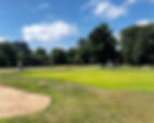 Golfers chipping from off the green attempting to break 90 in golf for the first time!