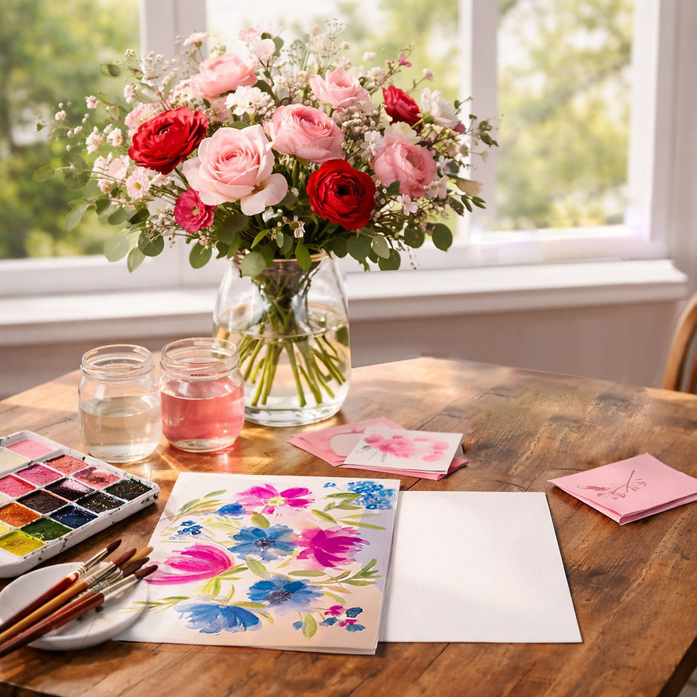 Atelier d'aquarelle pour la Saint-Valentin