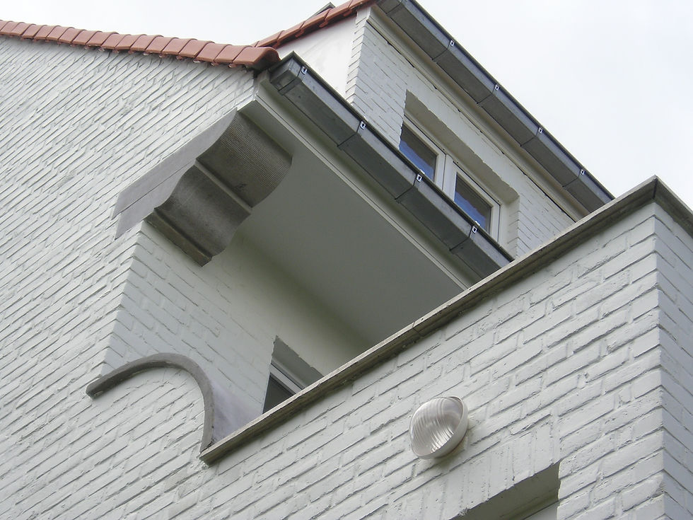 Détail de la façade arrière après rénovation – Willem 7