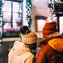 Couple in Christmas