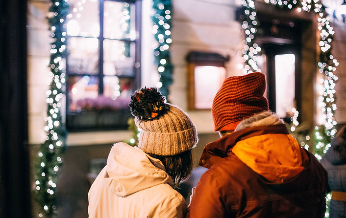 Couple in Christmas