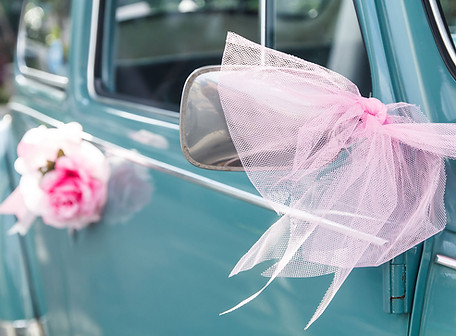 Carro do casamento do vintage