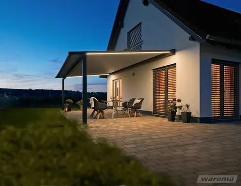 Markise mit Beleuchtung